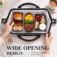thumbnail image 3 of Insulated Lunch Bag for Women, Large 12L Reusable Cooler Lunch Box for Work, Office, Picnic, Leakproof Tote with Shoulder Strap, 3 of 10