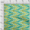 thumbnail image 1 of oneOone Viscose Chiffon Fabric Chevron Kasuri Print Sewing Fabric BTY 42 Inch Wide, 1 of 4