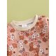 thumbnail image 4 of Pelele Para BebéS Y NiñAs Con Cuello Redondo Y Manga Larga Con Estampado De Flores XBTCLXEBCO Rosado;18-24 Meses, 4 of 6