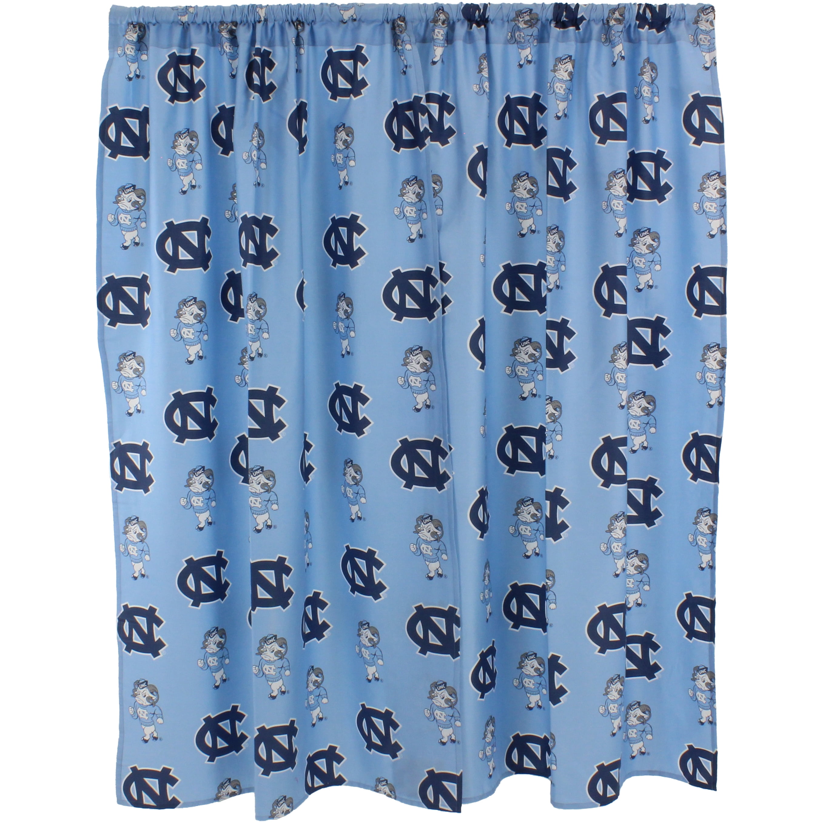 North Carolina Tar Heels 100% Polyester, 84" Curtain Panels, Set of 2