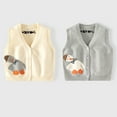 thumbnail image 4 of KYAIGUO Kids Toddler Knit Vest Jacket for Boys Girls,Baby Infant Knitted Waistcoat Coats Cute Casual Cartoon Spring Fall Sleeveless Outwear for 9M-5Years Old, 4 of 7