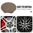 thumbnail image 2 of WRITWAA 4Pcs ABS Car Tire Hub Covers in Coffee Offering Sleek Design and Practical Use, 2 of 4