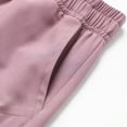 thumbnail image 4 of TOWED22 Girls Boys Athletic Shorts with Pockets High Waisted Running Shorts Soccer Gym Sports Active Short for Kids(Pink,5-6 Y), 4 of 7