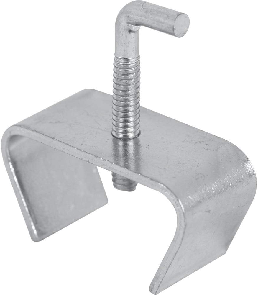 Prime-Line Products U 9006 Bed Frame Rail Clamp, 1-1/4-Inch Frame, Steel, Zinc Plated, Large Pack of 2