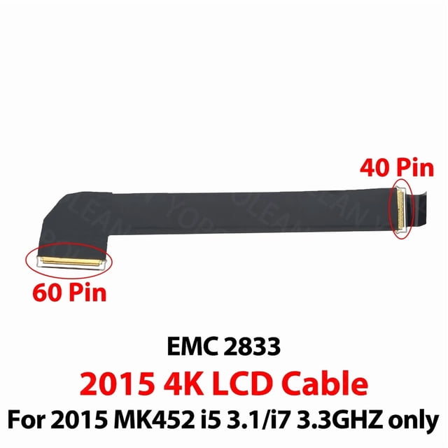 New For iMac 21.5" A1418 LCD Cable LVDs LED Display Screen Cable 2K 4K Resolutions 2012 2013 2014 2015 2016 2017 Years 2015 MK452 Lcd Cable