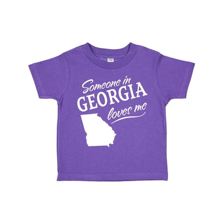 

Inktastic Someone in Georgia Loves Me Gift Toddler Boy or Toddler Girl T-Shirt