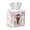 Floral Girl, variant on Taierverra Fall Tissue Box Cover Maple Leaf Tissue Cube Holder Leather Portable Tissue Boxes Dispenser, Decor Cube Paper Organizer with Button for Office, Nightstand, Tabletop 5×5×5"