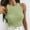 Green, variant on Women Basic Sleeveless Vest Crop Tank Top Casual Crew Neck Binding Crop Top