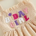thumbnail image 6 of Karoyedx Baby Dresses Baby Girl 1st Birthday Clothes One Year Old Tulle Romper Sleeveless Bodysuit Cake Smash Outfits Light Yellow Size,12-18 Months, 6 of 7