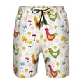thumbnail image 3 of Fotbe Chickens A Trajes de Baño Estampados para Hombre, Shorts de Verano de Secado Rápido, Ropa de Playa, Bañadores-Small, 3 of 6