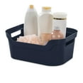 thumbnail image 4 of Mainstays Medium Open Bin Plastic, Blue Cove, 4 of 6