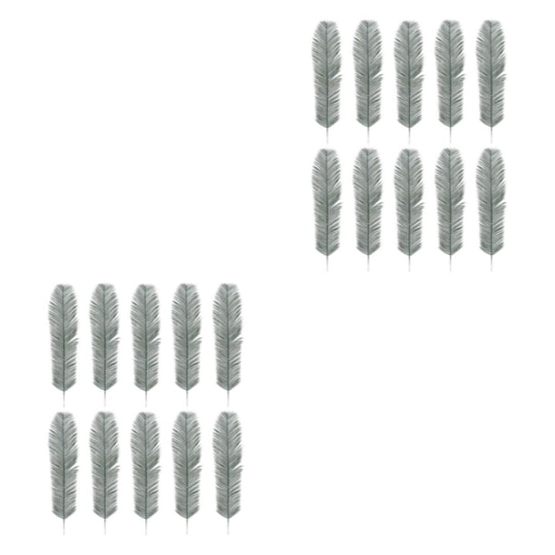 Bewildely 10 unids/set de hojas de palma artificiales para decoración del hogar aspecto realista bajo mantenimiento elegante A00264 A00264 2Conjunto