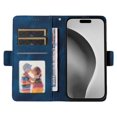 thumbnail image 5 of Funda GANGXUN para iPhone 16 Pro con diseño acolchado elegante, cuero PU, protección total y ajuste preciso, 5 of 5