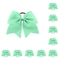 thumbnail image 1 of Qarigey Cinta para el pelo grande, nudo de lazo, adornos de goma elástica gruesa, soporte para coleta sin enganches, accesorios para Scrunchies sin lago azul 10piezas Qarigey CBP458668, 1 of 4