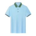 thumbnail image 6 of UVEASISHA Women's Color Block Golf Polos Shirts Quick-Dry Moisture-Wicking T Shirts Breathable Summer Workout Tennis Sports Polos Sky Blue S, 6 of 7
