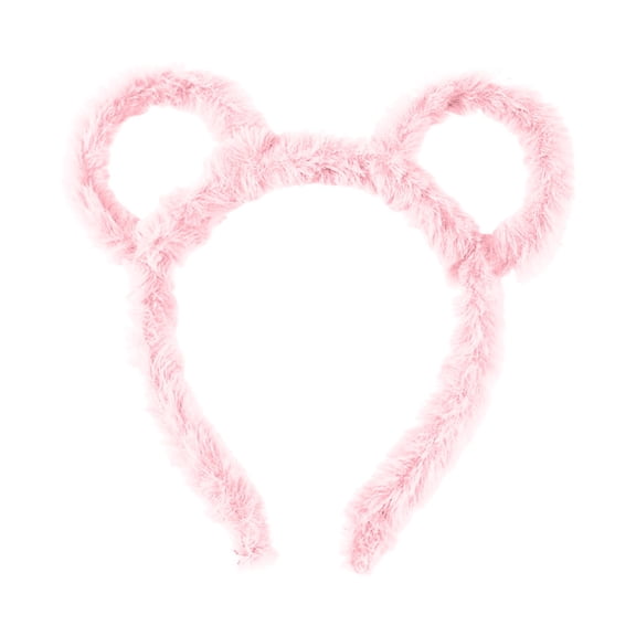 Winter Headband with Bear Ears for Women Cozy Makeup Hair Cartoon Shaped Party Accessory