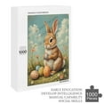 thumbnail image 6 of Wooden Bunny With Egg Puzzle – 1000 Piece Jigsaw Puzzle for Adults – Easter-Themed Rabbit Puzzle for Spring Fun and Family Holiday Gift, 6 of 8