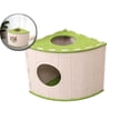 thumbnail image 1 of Lit pour Chat en Feutre en Forme d'Éventail – Grande Cachette Fermée pour Plusieurs Chats avec Design Résistant aux Rayures et Respirant – Toutes Saisons, Outil-Free Assembly, Grotte pour Animaux de Compagnie Gain de Place pour Dormir, 1 of 5