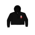 thumbnail image 2 of Crop Hoodie for Womens Crop Top Hoodie Kitty Crop Top Cropped Sweatshirt Tops for Women Kitty Hoodie Sweatshirt Womens Crop Tops Cropped Fleece Hoodie, 2 of 3