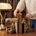 thumbnail image 7 of Exquisite Dragon Bookends Set Handcrafted Resin Book Holders for Home & Office Decor, Perfect Gift for Fantasy Lovers, 7 of 7