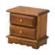 thumbnail image 5 of Casa de muñeca Mesa de noche Accesorios de la casa de muñecas Mini modelo Gabinete de cajones de madera Classic 1:12 Muebles en miniatura de escala, 5 of 9