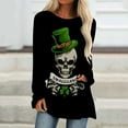 thumbnail image 1 of Puntoco - Camiseta holgada de manga larga con cuello redondo y estampado del día de San Patricio a la moda para mujer Puntoco Puntoco-2904, 1 of 5