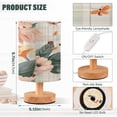 thumbnail image 3 of Flowers and Butterflies Table Lamp USB Bedside Desk Nightstand Lamp Printed Gifts Small Lamp Wood Base for Bedroom Living Room Kids Room College Dorm, 3 of 7