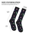 thumbnail image 2 of Compression Socks For Women And Men - Colorful Cute Lizard Flower Compression Socks Circulation For Workout, 2 of 2