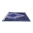 thumbnail image 2 of Ahgly Company Machine Washable Indoor Square Persian Blue Traditional Area Rugs, 3' Square, 2 of 4