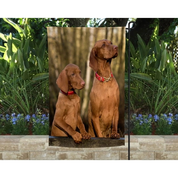 Vizsla Garden Flag