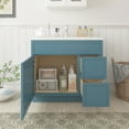 thumbnail image 3 of Vanity Art 36" W Birch Plywood Freestanding Single Base 2 Drawers Storage Cabinet with Soft Close Door, 3 of 9