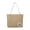 Khaki, variant on FastXmas Imitation Straw Tote Bag for Women, Woven Raffia Straw Purse, Boho Beach Bag with Handle, Summer Vacation Resort Shoulder Bag(10 x 9 Inch,Khaki)