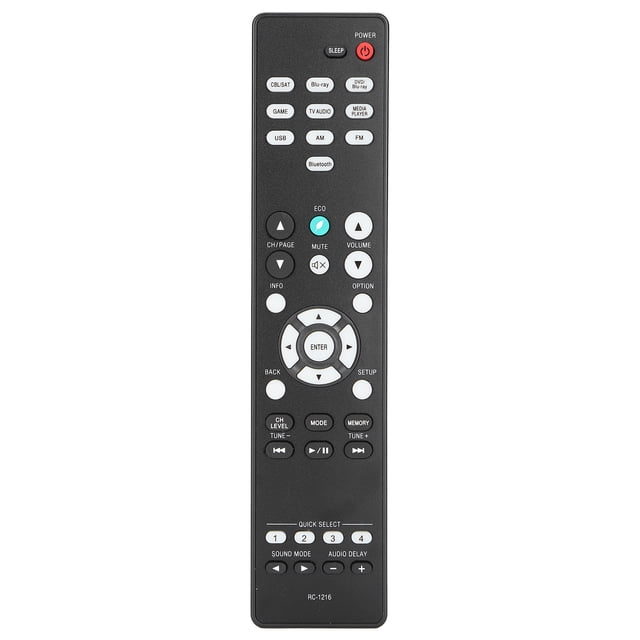 Accesorios de audio y video para el hogar, control remoto portátil RC‑1216 Control remoto para audio y video para el hogar Funciones de vanguardia