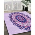 thumbnail image 2 of Ahgly Company Indoor Square Patterned Blossom Pink Area Rugs, 8' Square, 2 of 6