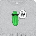 thumbnail image 4 of Inktastic Just Dill with It Chill Dill Pickle in Sunglasses Girls Toddler Dress, 4 of 5