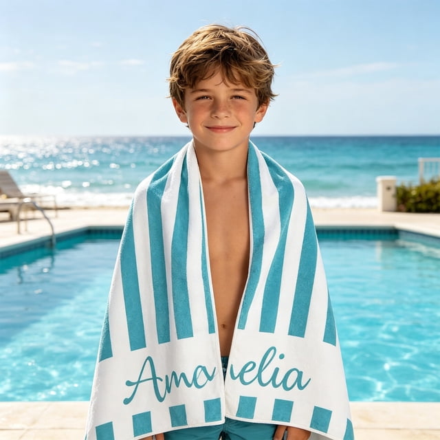 Toalla de playa con temática marina: estrellas de mar, conchas y tortuga marina. Toalla de microfibra absorbente de secado rápido para la playa, la piscina y los viajes.