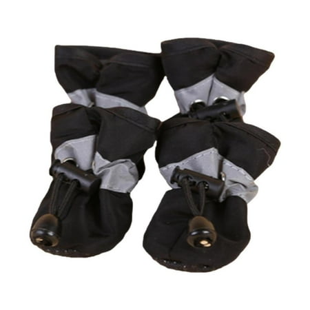 AITOCO Dog Shoes for Small Dogs 4 PCS Dog Rain Boots Dog Shoes Dog Rain Boots with Adjustable Drawstring Soft Breathable Anti-Slip Dog Paw Protector for Small Medium Dogs and Cats great
