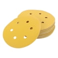 thumbnail image 1 of Unique Bargains 6 Inch 6 Hole Sanding Discs Round Hook and Loop Sandpaper 320 Grits - 50 PCS, 1 of 8