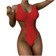 thumbnail image 1 of Traje de baño de una pieza con almohadilla de realce para mujer, traje de baño, ropa de playa Fridja nalpqowj50910, 1 of 8