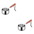 thumbnail image 2 of VONKY Stainless Steel Small Saucepan Heating Milk Camping 80ml 2Set, 2 of 6