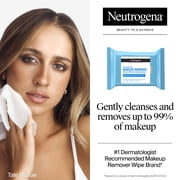 Neutrogena Fragrance-Free Cleansing Makeup Remover Face Wipes, 21 Ct