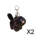thumbnail image 1 of Llavero de muñeco de peluche,Llavero de peluche de gato,suave,completamente relleno,encantador,Material de dibujos animados,adorno colgante de muñeco de animal,Juguetes de peluche,colgante de, 1 of 10