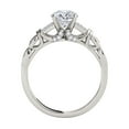 thumbnail image 4 of Aonejewelry 0.75 Ct Halo Diamond Glittering Bridal Set Engagement Ring In 14K White Gold, 4 of 4