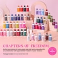thumbnail image 2 of Set de Esmaltes de Gel Beetles 50 Colores Brillantes Ojo de Gato con Pincel, 2 of 7