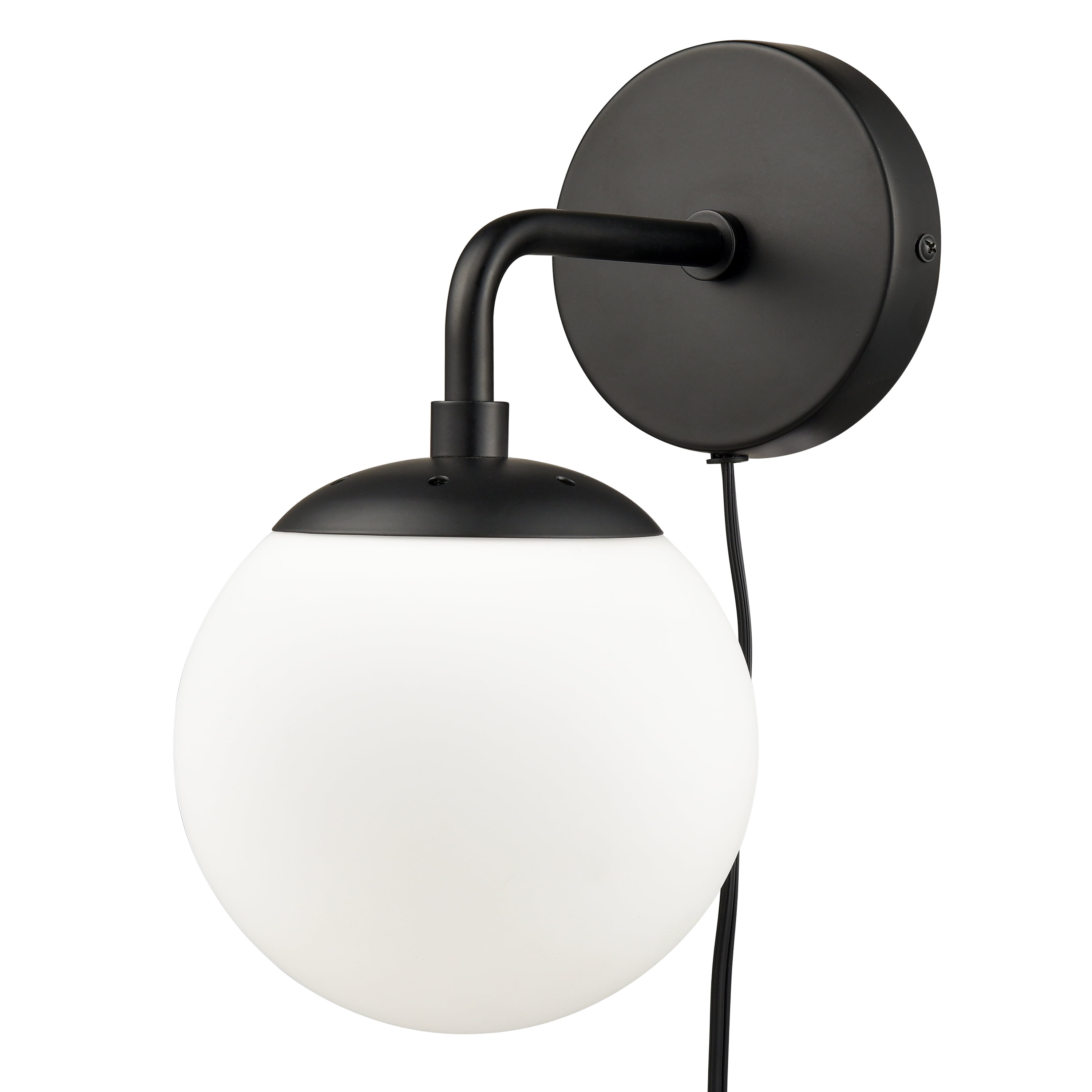 Light Society Greta Globe Plug-In Wall Sconce