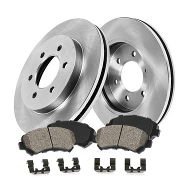 Callahan Brake Parts Brake Kit for Chevrolet Silverado 1500 2023-2024, Chevrolet Tahoe 2021-2024 Front Replacement Brake Rotors with Ceramic Brake Pads CLHCKO115808