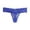 Blue, variant on Women's Underwear Lace Embroidery Flower Transparent Seamless Briefs Low Waist Thongs Breathable Panties Size: M White