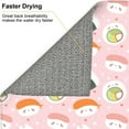 thumbnail image 6 of Honeii Cute Sushi (2) for Dish Drying Mat for Kitchen Counter, Non-slip Rubber Backed, Hide Stain Kitchen Super Absorbent Draining Mat, Dish Rack Pad, 6 of 8