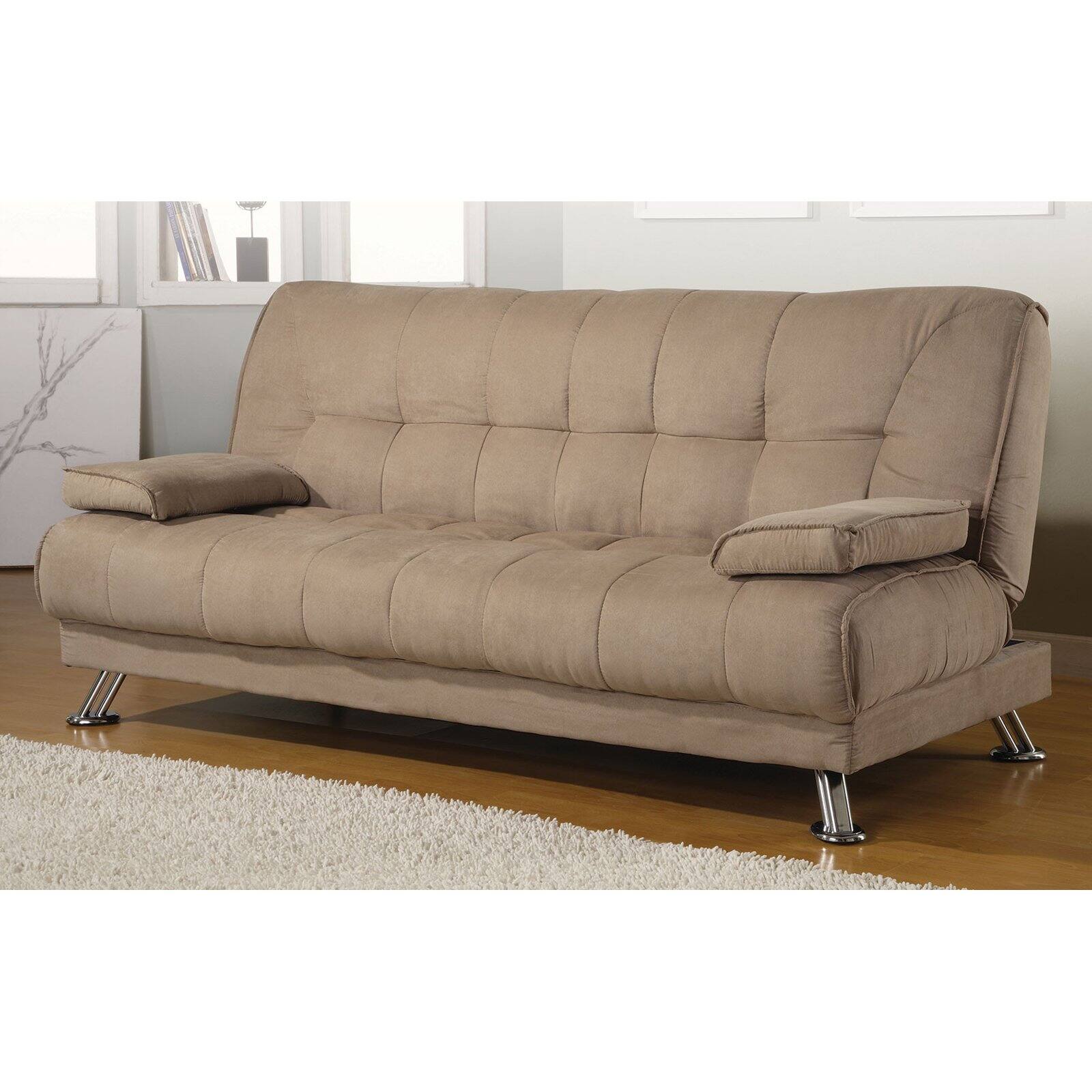 Braxton Leatherette Sofa Bed, Brown - image 2 of 4