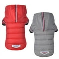 thumbnail image 2 of BAGGUCOR Doggie Down Jacket Hoodie Coat, Warm, Cotton+Polyester, Small Dog, Red, M, 2 of 12